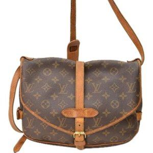 Louis Vuitton Saumur 30 Brown Monogram Pvc Shoulder Bag